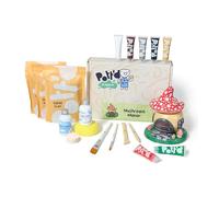 Pott'd Mini Pottery Kits | Air Dry Clay Pottery Kit for Adults | Includes Paints, Brushes, and Potters Tools | Free Online Step-by-Step Tutorial | Perfect for Beginners | Bring The Studio to Your Home