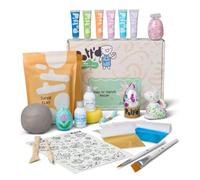 Pott'd Mini Pottery Kits | Air Dry Clay Pottery Kit for Adults | Includes Paints, Brushes, and Potters Tools | FREE online step-by-step tutorial | Perfect for Beginners | Bring The Studio To Your Home