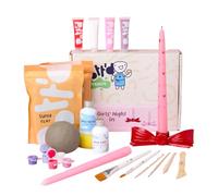 Pott'd Mini Pottery Kits | Air Dry Clay Pottery Kit for Adults | Includes Paints, Brushes, and Potters Tools | FREE online step-by-step tutorial | Perfect for Beginners | Bring The Studio To Your Home
