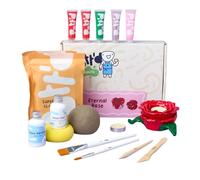 Pott'd Mini Pottery Kits | Air Dry Clay Pottery Kit for Adults | Includes Paints, Brushes, and Potters Tools | FREE online step-by-step tutorial | Perfect for Beginners | Bring The Studio To Your Home