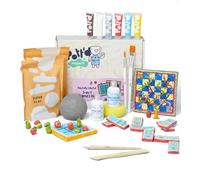Pott'd Mini Pottery Kits | Air Dry Clay Pottery Kit for Adults | Includes Paints, Brushes, and Potters Tools | FREE online step-by-step tutorial | Perfect for Beginners | Bring The Studio To Your Home