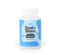 Pott'd Seal ‘n’ Shine Ultimate Varnish for Air Dry Clay Clear Acrylic Glaze Sealant for Pottery