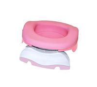 Potte Plus Multifunctional Pots: Travel Pot, Toilet Reducer and House Pot Thanks to Soft Refill Pack and 10 Disposable Liners (Light Pink)
