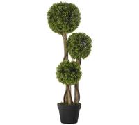 Potted Artificial Plants Boxwood Ball Topiary Trees Indoor Outdoor, 90cm