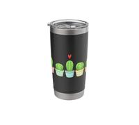 Potted Cactus Succulent Plant Lover Funny Cacti Lover Stainless Steel Insulated Tumbler