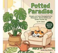 Potted Paradise: A Bold and Easy Coloring Book for Adults with Simple Houseplants for Relaxation (Boldly Easy)