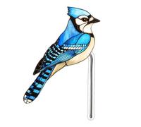 Potted Plant Insert Bird Planter Decoration Stained Glass Garden Decoration Acrylic Crafts Dress Up Decor acrylic decor pot plant Acrylic sun Flower yard patio Decorative flowers sun Bird wind
