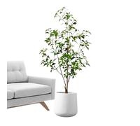 Potted Plants Artificial Decor | Gypsophila Leaf Tree Decorative Plant - Decorative Ornament for Office Indoor Bedroom Bathroom Busy Professionals Senior Citizens Outdoor Living Room Study Apartment