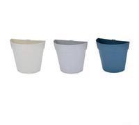 Potted Plants Flowerpot, Plastic Willow Wall Hanging Green Vine Decoration Flower Pot For Home Living Room Bedroom Commercial Space(Gray)
