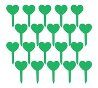 Potted Plants Markers 20pcs Garden Plant Labels Creative Shape Vibrant Color Reusable Waterproof Plant Markers for Indoor Outdoor Gardens Plant Labels Green