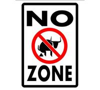 PotteLove Aluminum Tin Sign Metal Sign Wall Decor, No Bull Sh%T Sign Durable Aluminum No Rust Custom Sign Bullshit - 18 X 12 Inch, Made in USA