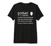 Potter Dictionary Definition Fun Ceramics Pottery Magic Meme Premium T-Shirt