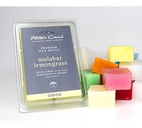 Potters Crouch Malabar Lemongrass No.2 Wax Melts - Vegan - Highly Scented Wax Cubes for Candle Electic Wax Warmer, Wax Melt Burners, 6 x 22g