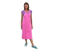 Potters Warehouse Pottery Apron Split Leg with an Adjustable neck strap and 2 pockets 8 Cotton Colours (Pink)