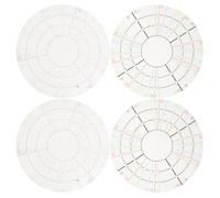 Pottery and Circle Divider Acrylic 4pcs Clay Slabs Wheels