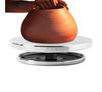 Pottery Banding Wheel - Multifunctional Clay Sculpting Turntable, Adjustable Foot Pedal Rotation | Heavy-Duty Aluminum Alloy Construction, Small Art Table for Pottery, Sculpture, Ceramic Decoration