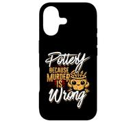 Pottery Because Murder Is Wrong Case for iPhone 17