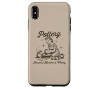 Pottery Because Murder Is Wrong Retro Pottering Funny Case for iPhone XS Max