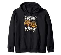 Pottery Because Murder Is Wrong Zip Hoodie