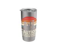 Pottery Caution I've Been Known to Throw Things Stainless Steel Insulated Tumbler