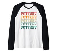 Pottery Ceramics Clay Vintage Cool Aestethic Retro Sunset Raglan Baseball Tee