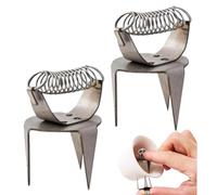 Pottery Clay Glaze Clamps - Ceramic Glazing Tool, Lightweight Coloring Clips | Ergonomic Stainless Steel Design Structure, Portable Fingertip Holder Accessory for Easy Glaze Application Pottery Craft