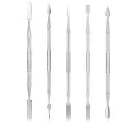 Pottery & Clay Sculpting Tools, 5 PCS Stainless Steel Spatula Wax Carving Tools Set Double-Ended Polymer Clay Tools Kit for Modeling, Embossing, Sculpting and Shaping Miniatures