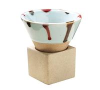 Pottery Coffee Mugs with Base 100ml Conical Porcelain-Cup Latte Ceramic Tea-Cup Kitchen Household Supplies