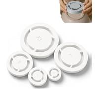 Pottery Foot Ring Tool Clay Base Aligner for Ceramic, Clay Base Maker Press for Even Ceramic, Aligned Foot Ring Template for Ceramics, Soft to Leather Clays Foots Rings Tool, for Bowls, Mugs，#A
