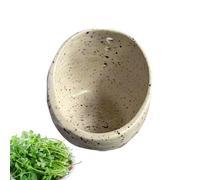 Pottery he-rb Stripper Bowl, Vegetable Leaves Remover Cup,Leafy Greens Stripping Tool, Herbes Stripping Cup with 4 Holes, Quickly Removes Leaves from Stems, Ceramic Kitchen Stripping