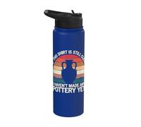 Pottery If This Shirt is Still Clean I Haven'T Made Pottery Stainless Steel Insulated Water Bottle