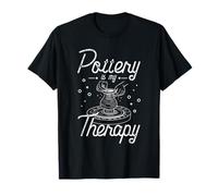 Pottery is My Therapy Lover Ceramic Artist Clay Craft T-Shirt