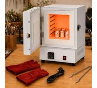 Pottery Kiln for Home Studio,2000W Electric Furnace-Digital Control