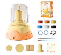 Pottery Kit, Handmade Pottery Set, Air Dry Clay Craft Kit, Ceramics Sculpting Art Supplies, Creative Kids Crafting Set, Easy DIY Clay Modeling Tools, Good-Quality Materials, Fun Educational