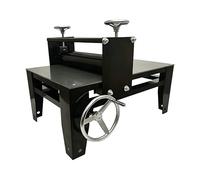 Pottery Machine for Clay Crafting, Manual Ceramic Equipment with Adjustable Roller Gap, Stable Frame for Artists and Learning Spaces