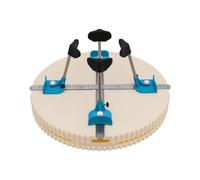 Pottery Machine Turntable Clamp,Clay Tool for Fixing Ceramics,Pottery Trimming Turntable Clamp, Adjustable Triangular Trimming Clamp, Pottery Repair Turntable Sculpting Wheel