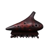 Pottery Ocarina 12 Holes Ocarinas Alto Tone C Instruments Professional Musical Instruments Offers Accessories (Color : Bass tone c key BC)