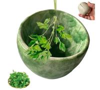 Pottery Plant Stripper Bowl,2025 New Herb Stripper Bowl Ceramic Pottery,handmade Pottery Herb Stripper Bowl,pottery Herb Stripper Cups,ceramic Handmade Small Stripper Bowls,vegetable Stripping Tool