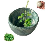 Pottery Plant Stripper Bowl,2025 New Herb Stripper Bowl Ceramic Pottery,handmade Pottery Herb Stripper Bowl,pottery Herb Stripper Cups,ceramic Handmade Small Stripper Bowls,vegetable Stripping Tool