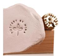 Pottery Stamp, Custom Ceramic Stamp, Cookie Stamps, Brass Clay Stamp, Personalized Stamp, Gifts for Potters, Custom Clay Signature