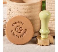 Pottery Stamp | Custom Pottery Stamp | Stamp for Clay | Ceramics Stamp | Pottery Stamp for Clay | Personalized Clay Stamp | Custom Soap Stamp