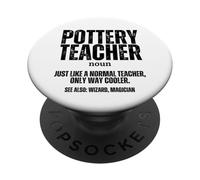 Pottery Teacher Definition Ceramic Artist Funny Pottery PopSockets Adhesive PopGrip