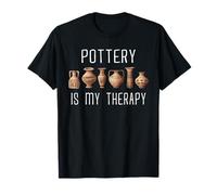 Pottery Therapy Ceramic Artist Wheel Throwing Studio Maker T-Shirt