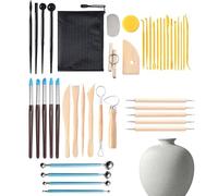 Pottery Tool Kit, Clay Sculpture Kit | 42 Pieces Ceramic Pottery Kit for Adults - Versatile Ceramic Carving Clay Modeling Device for