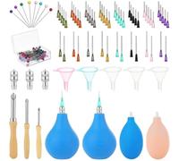Pottery Tool Set With 8 Needle Sizes Ceramic Glaze Applicator Bottle Professional Clay Art Decoration Tools Slip Trailing Bottles For Pottery Making Studio