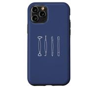 POTTERY TOOLS Clay sculpting tool illustration Meme ON BACK Case for iPhone 11 Pro