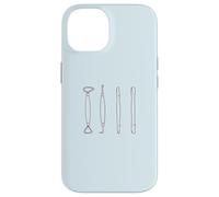 POTTERY TOOLS Clay sculpting tool illustration Meme ON BACK Case for iPhone 14
