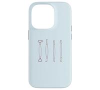 POTTERY TOOLS Clay sculpting tool illustration Meme ON BACK Case for iPhone 14 Pro