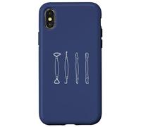 POTTERY TOOLS Clay sculpting tool illustration Meme ON BACK Case for iPhone X/XS