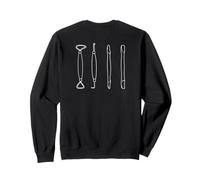 POTTERY TOOLS Clay sculpting tool illustration Meme ON BACK Sweatshirt
